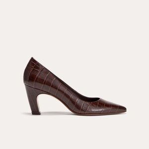 Everlane Brown Crocodile Leather Shoes Size 11 Pumps